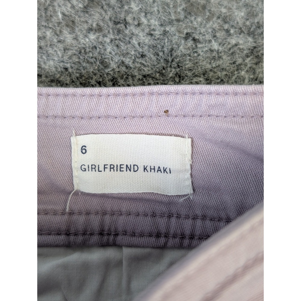 GAP Girlfriend Khakis Lavender Chinos Women's 6 Wide Leg Crop Pants EUC - Picture 4 of 11